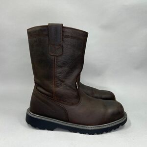 Wolverine Floorhand Boots Men's 12 Leather Waterproof Steel Toe 10" Wellington